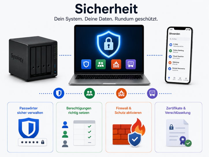 Vier Bausteine für mehr NAS-Sicherheit