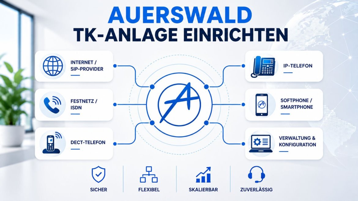 Auerswald TK-Anlage Schritt für Schritt einrichten