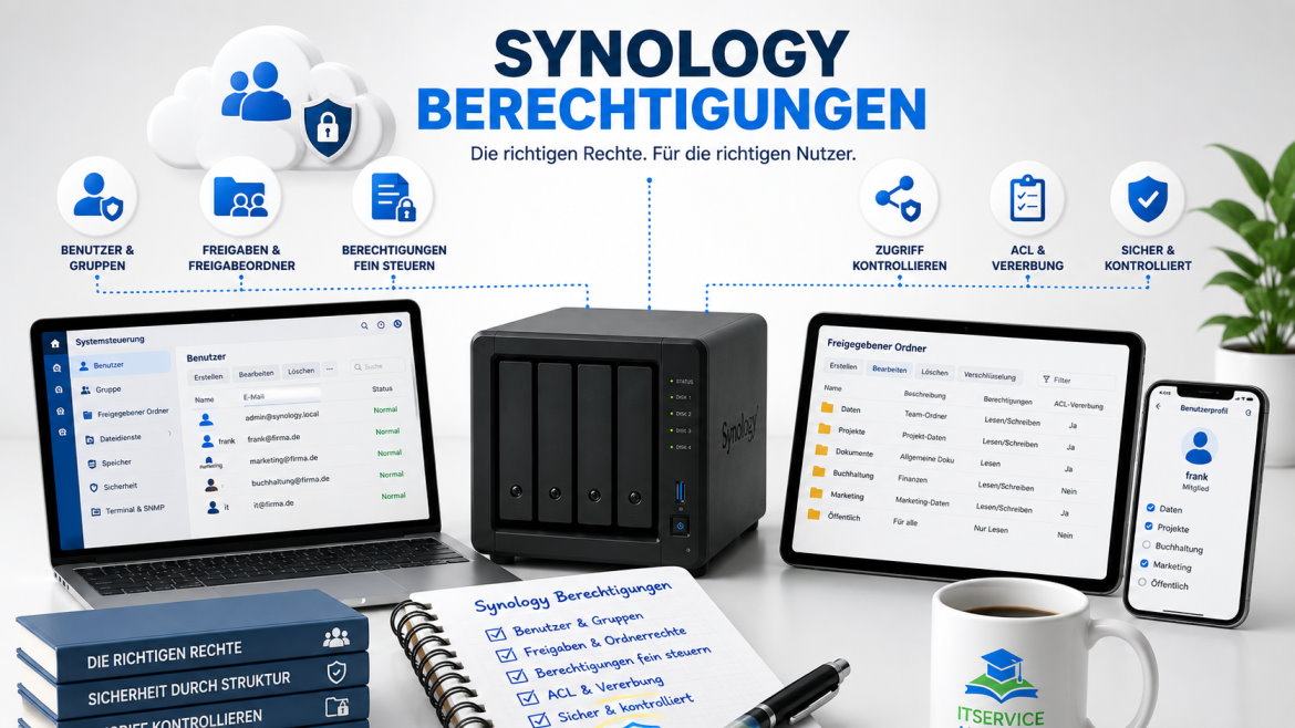 Synology Benutzer und Berechtigungen verwalten