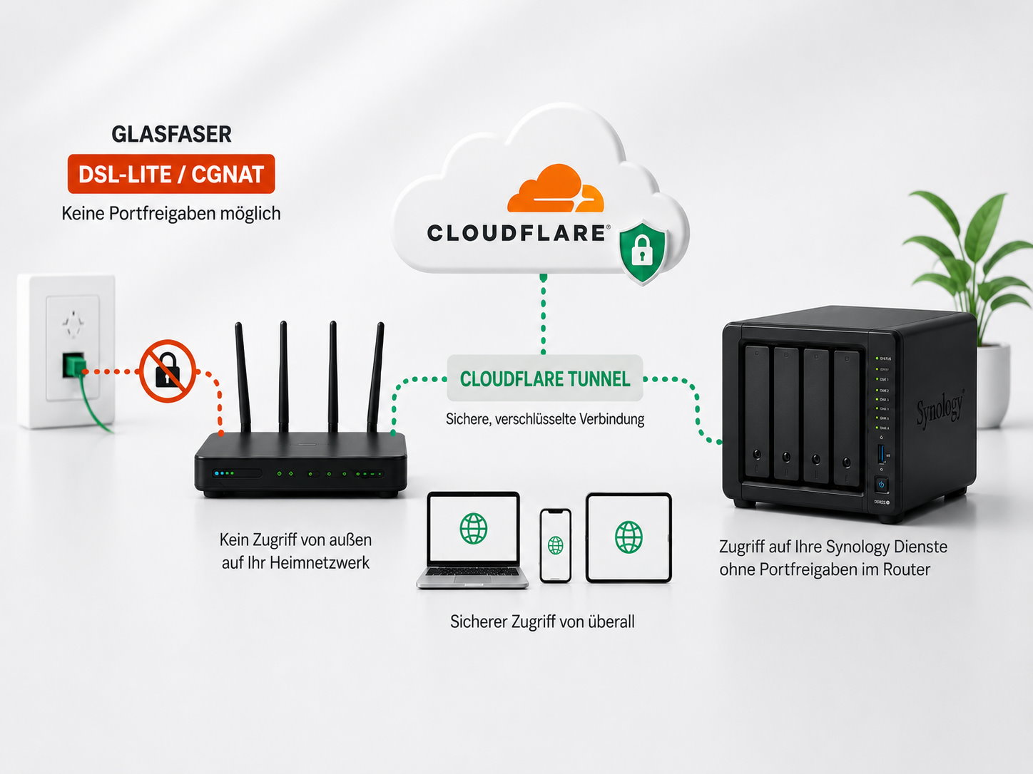 Cloudflare Tunnel einrichten