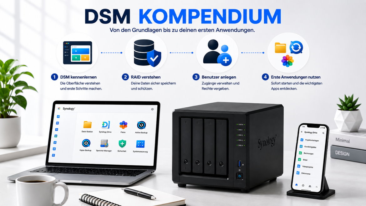 DSM 7 Kompendium – Synology DSM umfassend kennenlernen und sicher verwalten