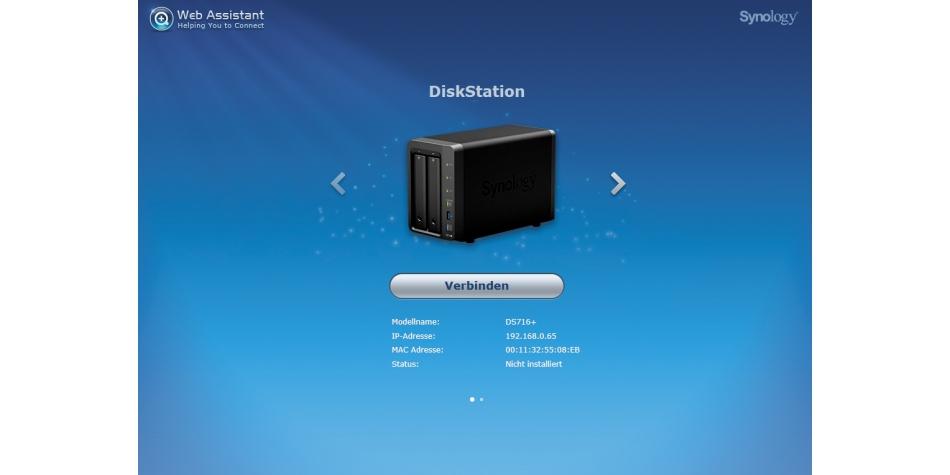 Synology einrichtungsassistent