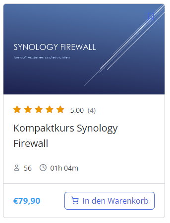 Synology Onlinekurs Firewall richtig einstellen
