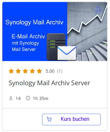 Synology Online-Kurs Mail Archiv einrichten