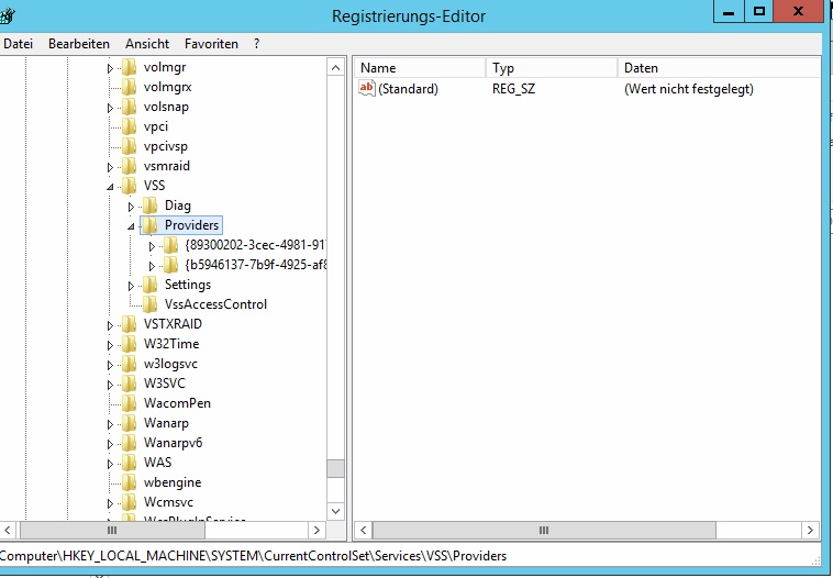 vss-provider-aus-regestry-entfernen