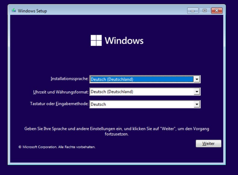 Windows VM installieren